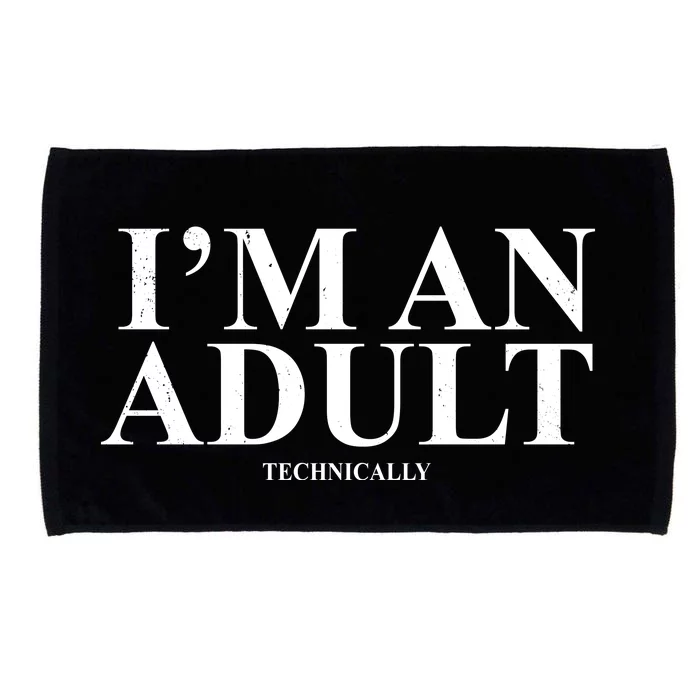 I'm An Adult Technically Funny Birthday Gift Microfiber Hand Towel