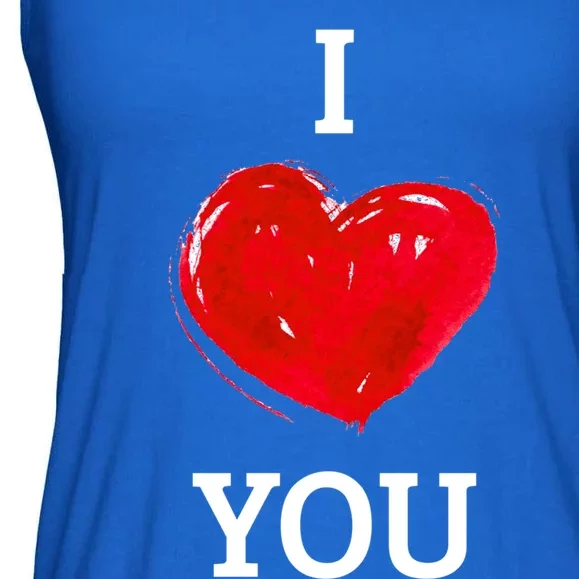 Is All About Love Gift Ladies Essential Flowy Tank