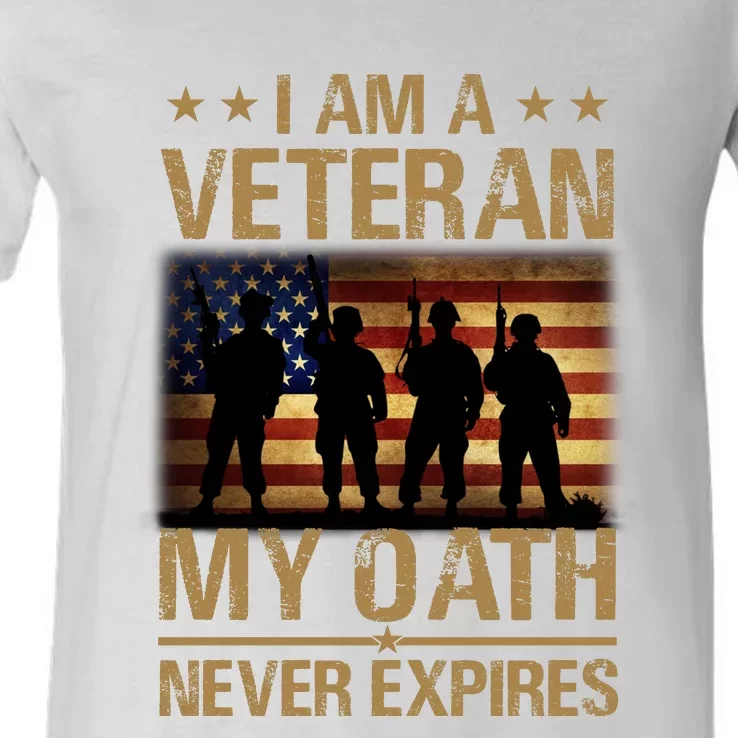 I Am A Veteran V-Neck T-Shirt