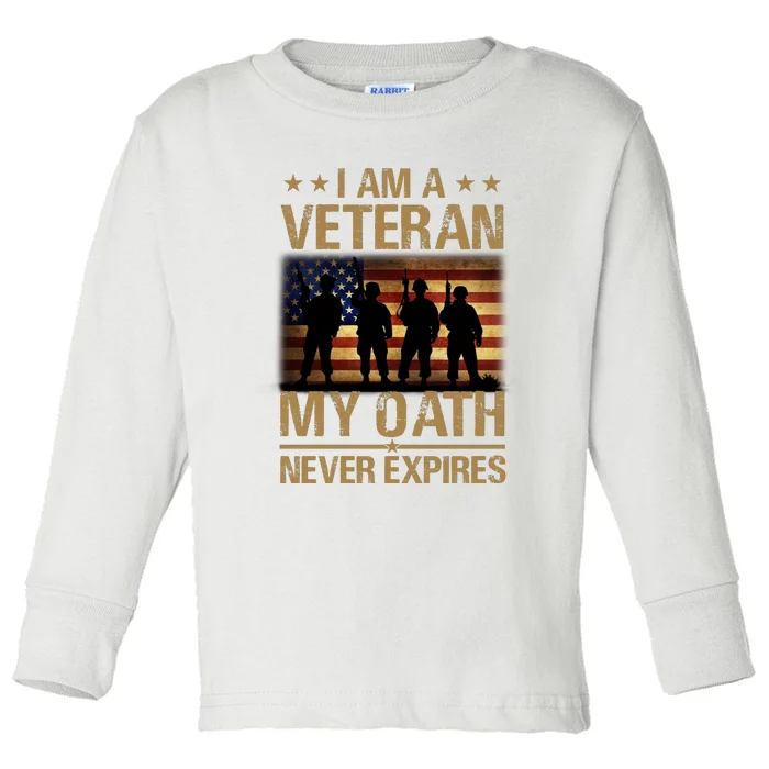 I Am A Veteran Toddler Long Sleeve Shirt