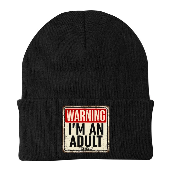 IM An Adult Technically Funny 18th Birthday 18 Year Old Knit Cap Winter Beanie