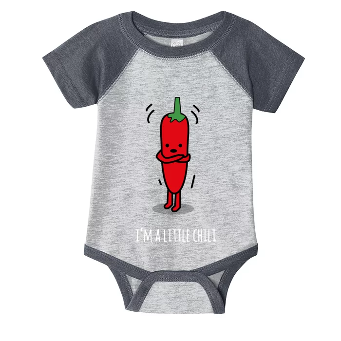 I Am A Little Chili Funny Punny Cartoon Design Best Gift Infant Baby Jersey Bodysuit