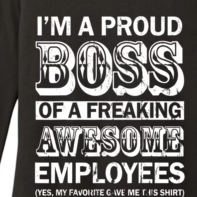 I Am A Proud Boss Of Freaking Awesome Employees Womens CVC Long Sleeve Shirt