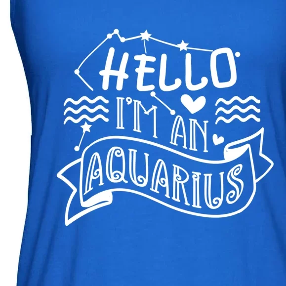 Im An Aquarius Season Astrology Horoscope Zodiac Sign Funny Gift Ladies Essential Flowy Tank