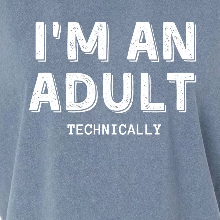 Im An Adult Technically Funny 18th Birim An Adult Technically Garment-Dyed Women's Muscle Tee