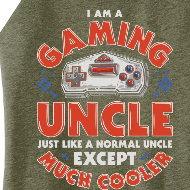 I Am A Gaming Uncle Funny Gamer Video Game Controller Retro Gift Women’s Perfect Tri Rocker Tank