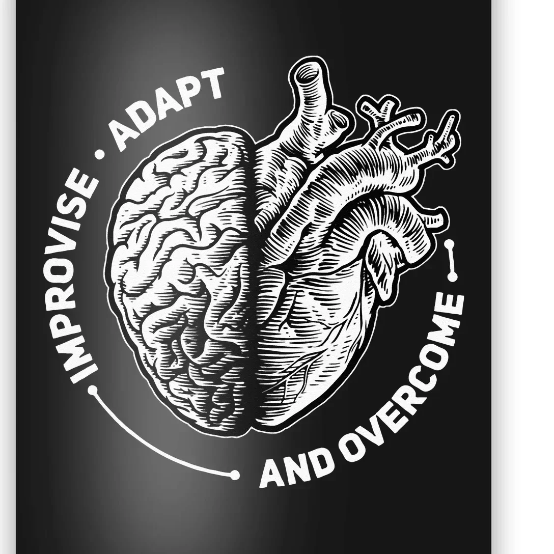 Improvise Adapt And Overcome Encouraging Doctor Heart Love Poster