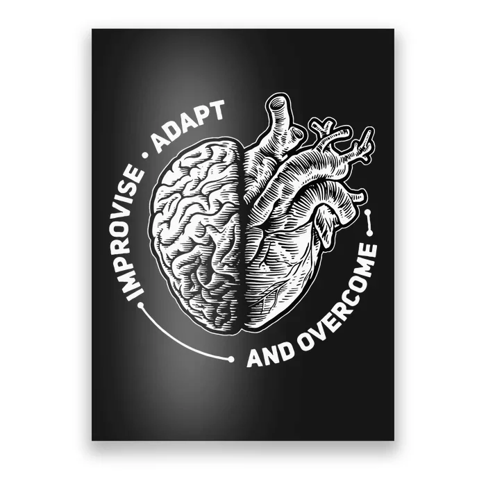 Improvise Adapt And Overcome Encouraging Doctor Heart Love Poster