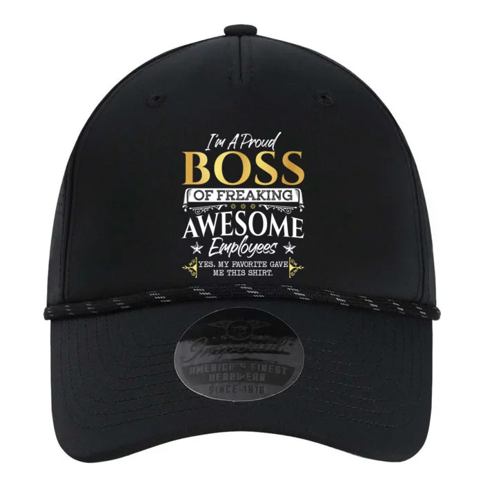 I Am A Proud Boss Of Freaking Awesome Employees Funny Gift Meaningful Gift Performance The Dyno Cap