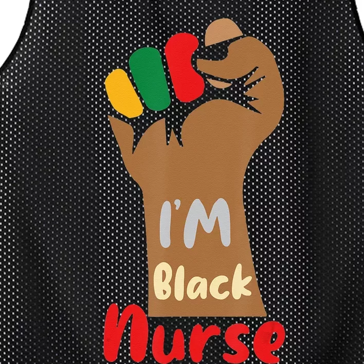 I am a Black Nurse of Black History Month Apparel Mesh Reversible Basketball Jersey Tank