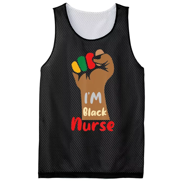 I am a Black Nurse of Black History Month Apparel Mesh Reversible Basketball Jersey Tank