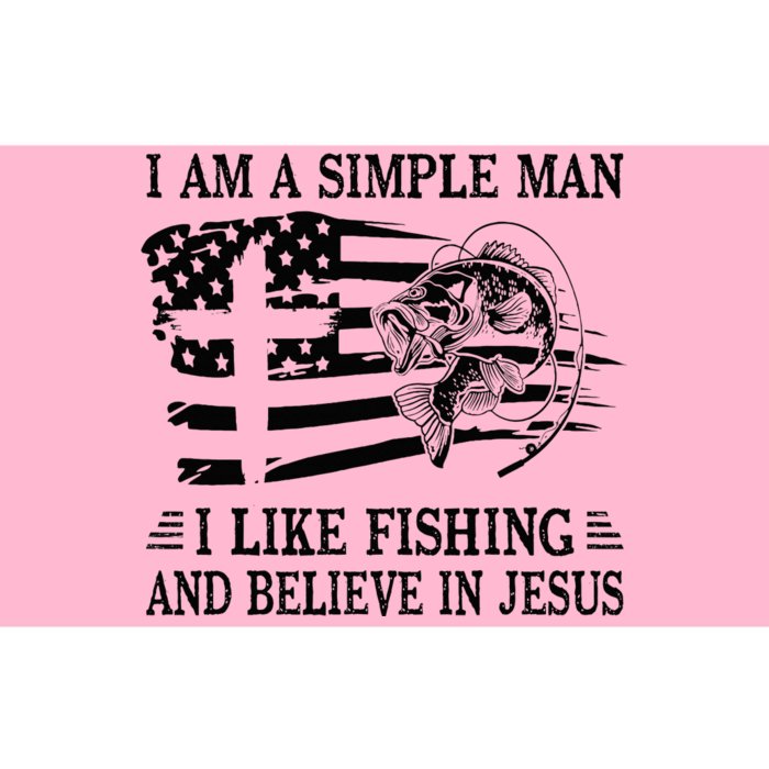 I An A Simple Man I Like Fishing And Believe In Jesus Christ Bumper Sticker