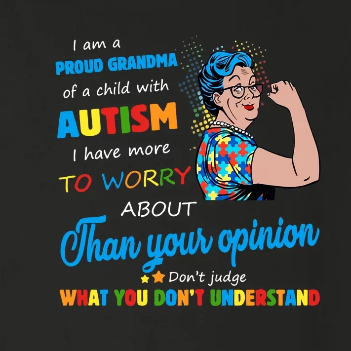 I Am A Proud Grandma Of A Child With Autism Grandma Autism Support Toddler Long Sleeve Shirt