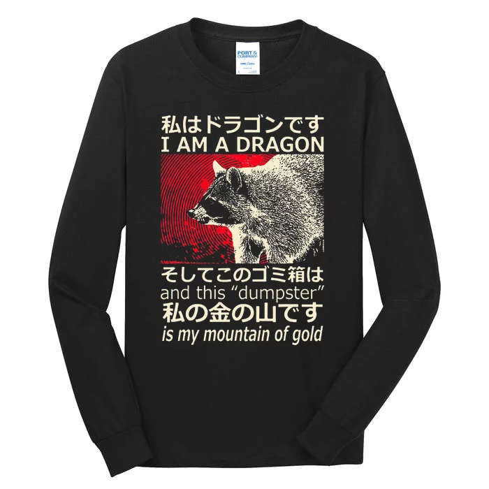 I Am A Dragon And This Dumpster Is My Mountain Tall Long Sleeve T-Shirt