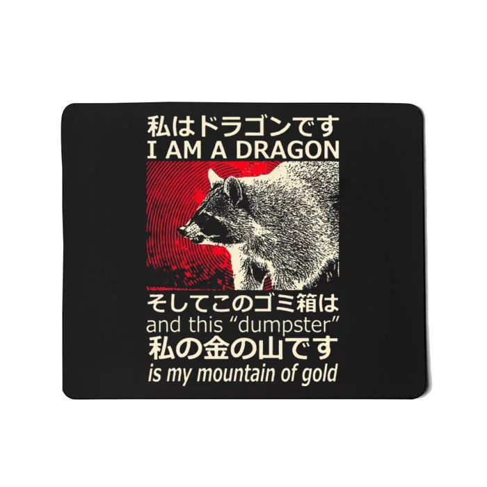 I Am A Dragon And This Dumpster Is My Mountain Mousepad