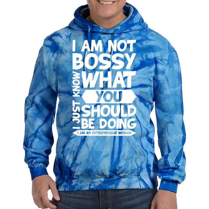 I Am An Entrepreneur Boss Ceo Small Business Owner Gift Tie Dye Hoodie