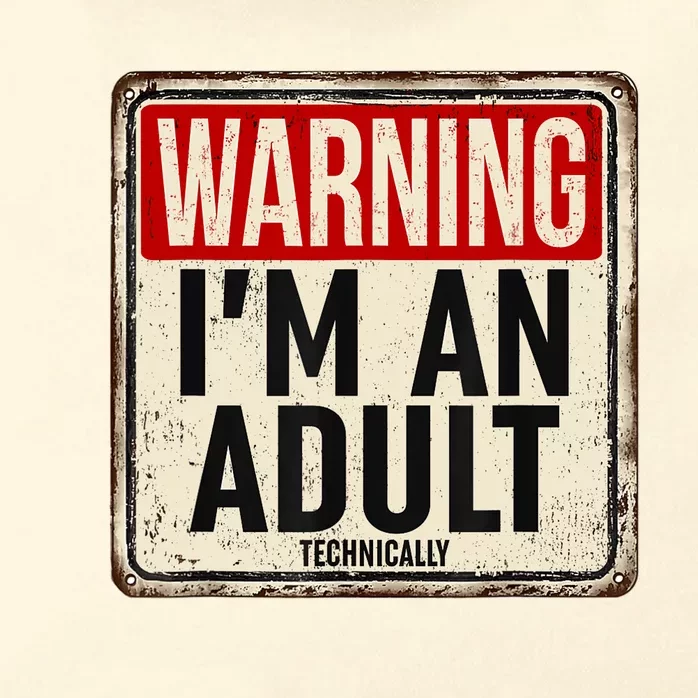 Im An Adult Technically Funny 18th Birthday 18 Year Old Zip Tote Bag