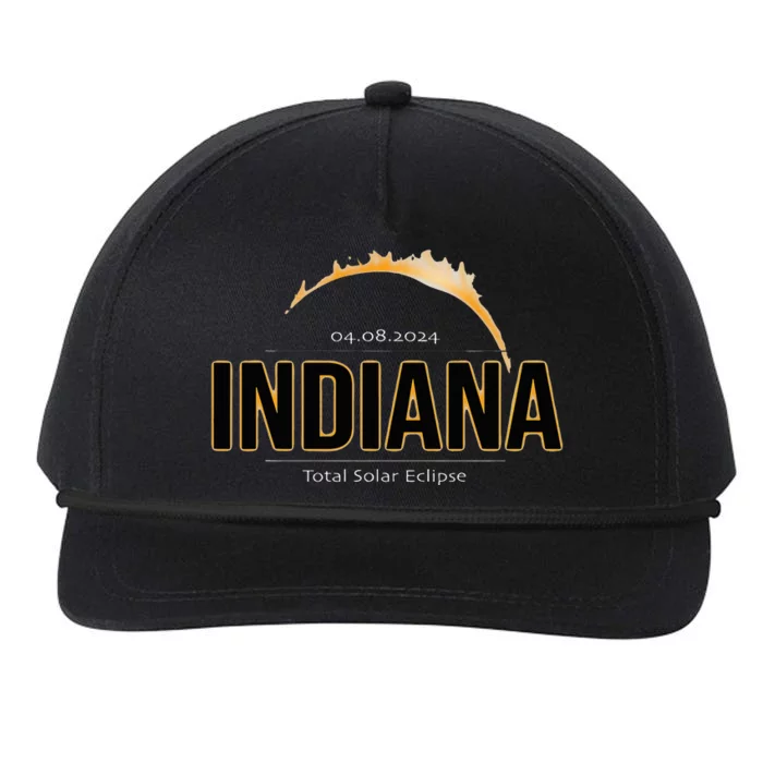 Indiana America April 2024 Path Of Totality Solar Eclipse Snapback Five-Panel Rope Hat