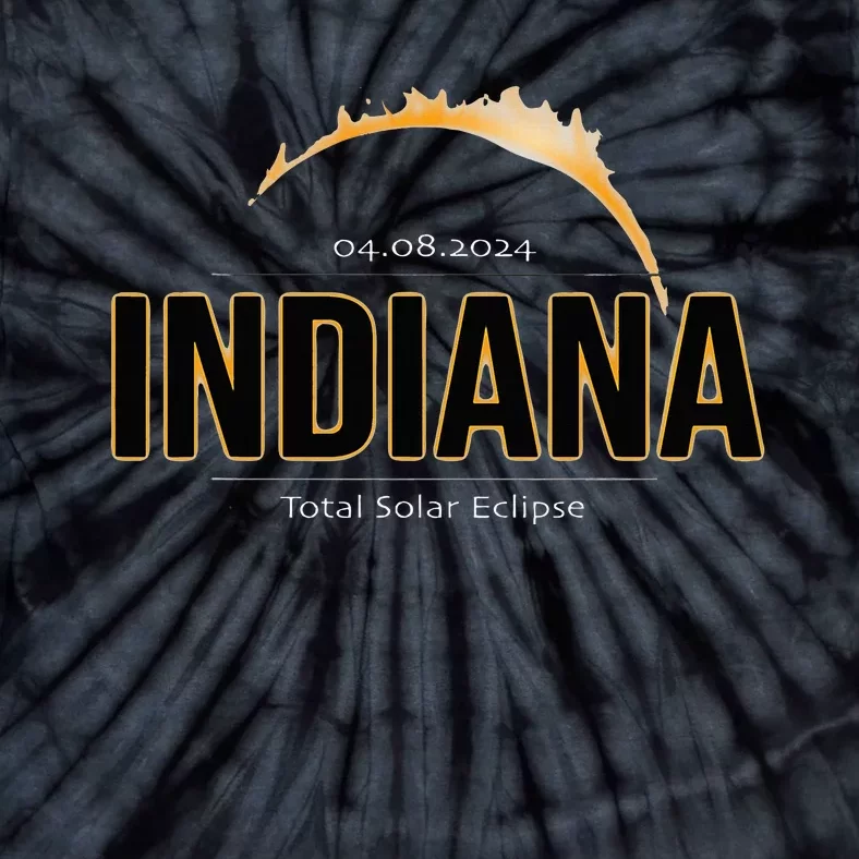 Indiana America April 2024 Path Of Totality Solar Eclipse Tie-Dye T-Shirt