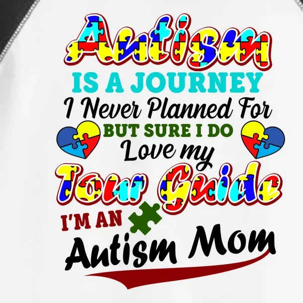 I'm An Autism Mom Tour Guide Quote Toddler Fine Jersey T-Shirt