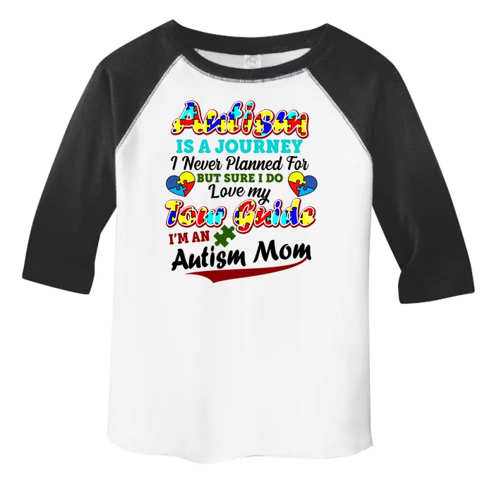 I'm An Autism Mom Tour Guide Quote Toddler Fine Jersey T-Shirt