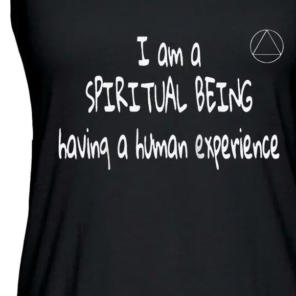 I Am A Spiritual Being Having A Human Experience Recovery Raglan Ladies Essential Flowy Tank