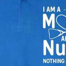 I Am A Mom And A Nurse Nothing Scares Me Mom Nurse Great Gift Softstyle Adult Sport Polo