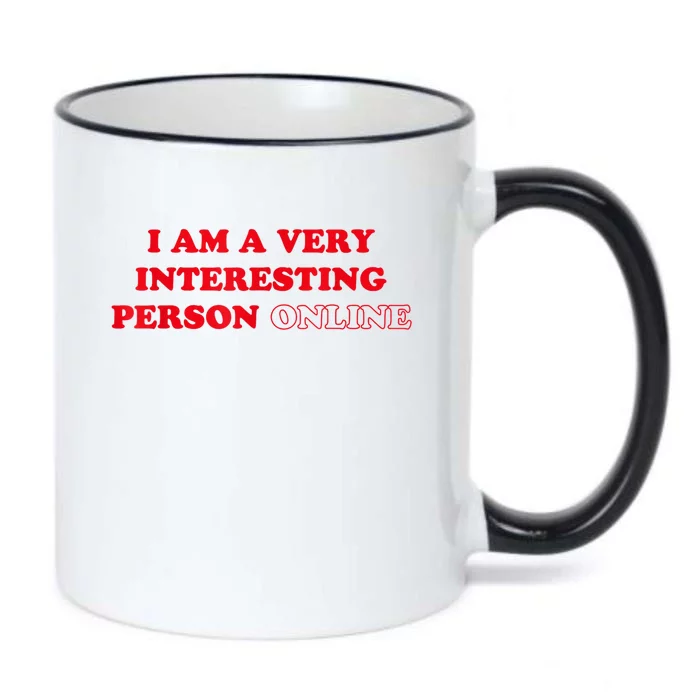 I Am A Very Interesting Person Online Black Color Changing Mug