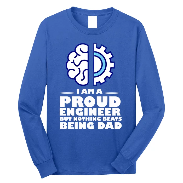 I Am A Proud Engineer But Nothing Betas Being A Dad Math Cute Gift Long Sleeve Shirt