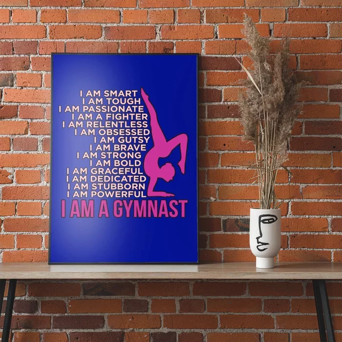 I Am A Gymnast Gymnastics Gymnastic Sports Lover Graphic Gift Poster