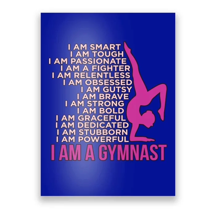 I Am A Gymnast Gymnastics Gymnastic Sports Lover Graphic Gift Poster