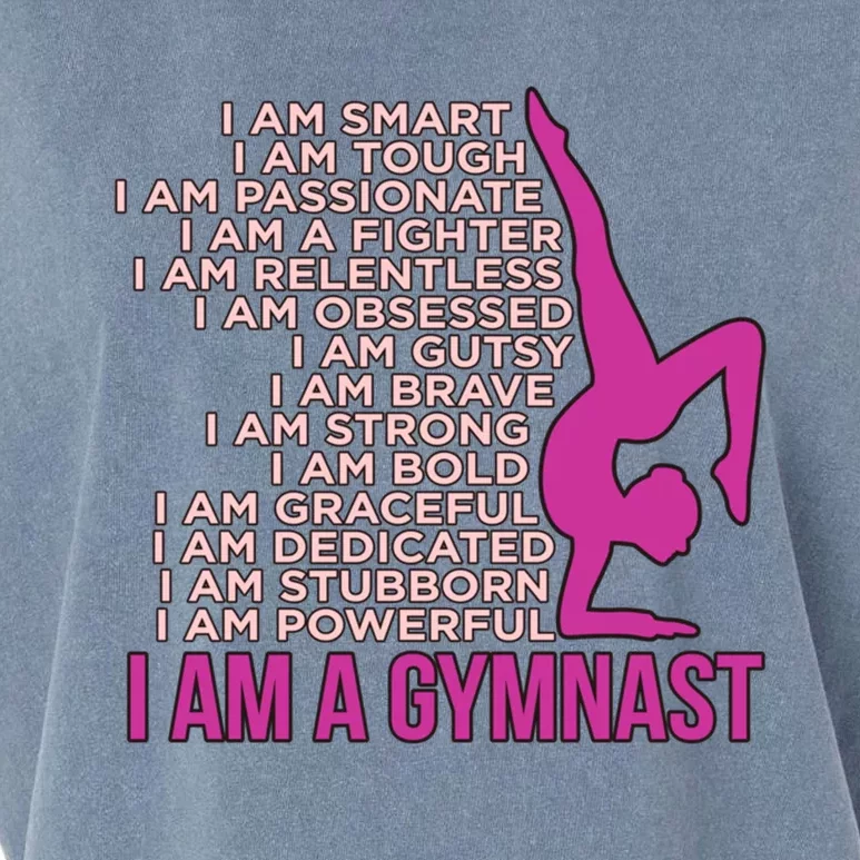 I Am A Gymnast Gymnastics Gymnastic Sports Lover Graphic Gift Garment-Dyed Women's Muscle Tee