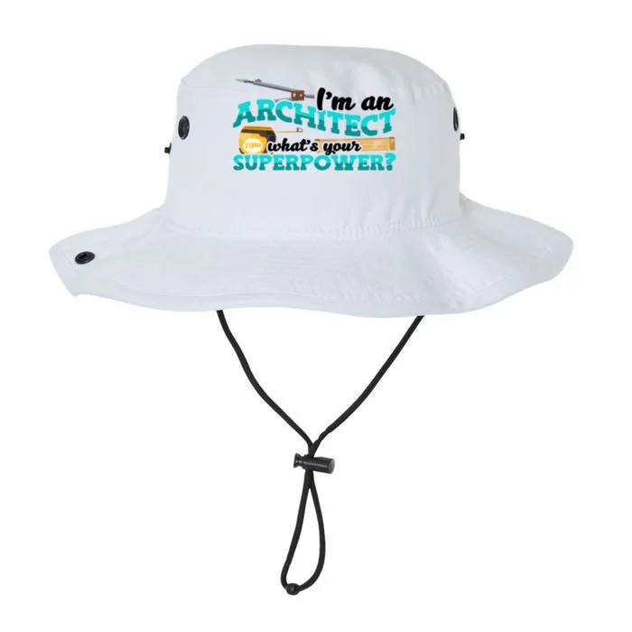 Im An Architect Whats Your Superpower Construction Gift Legacy Cool Fit Booney Bucket Hat