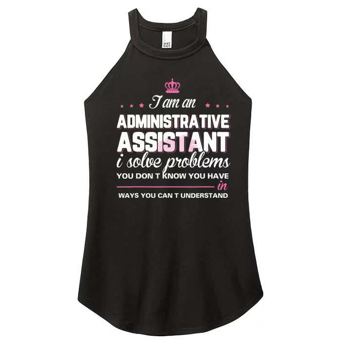 I Am An Administrative Assistant Women’s Perfect Tri Rocker Tank