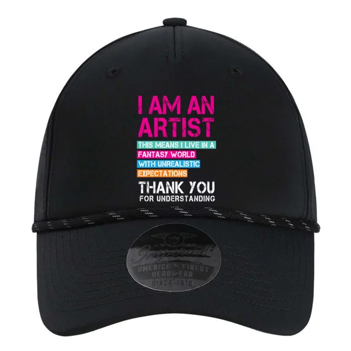 I'm An Artist Cool Gift Thant Means I Live In A Fantasy World Great Gift Performance The Dyno Cap