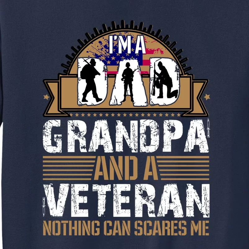 I Am A Dad Grandpa And A Veteran Nothing Can Scares Me Sweatshirt