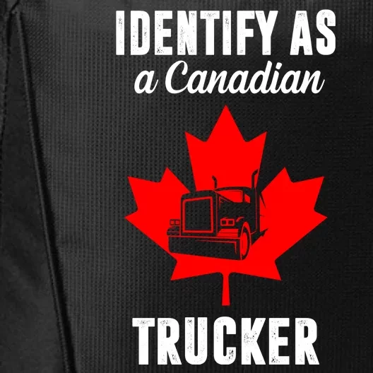 Identify As A Canadian Trucker City Backpack