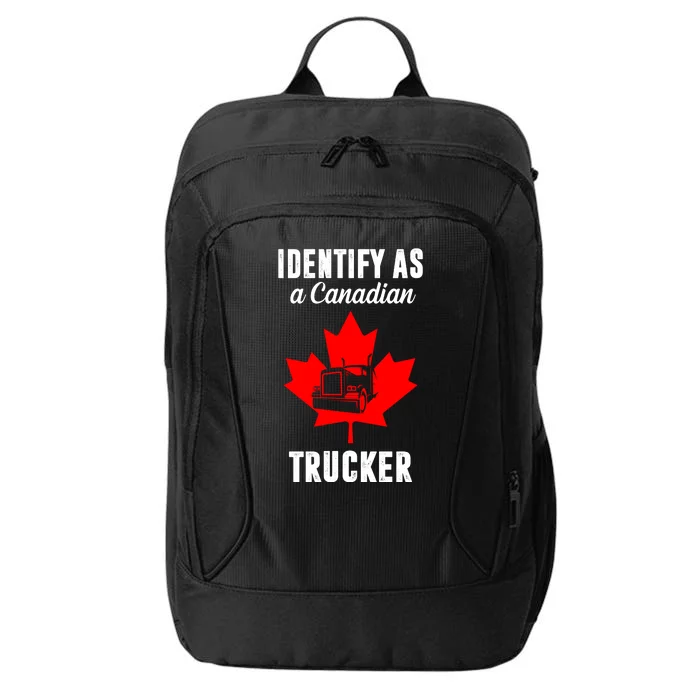 Identify As A Canadian Trucker City Backpack