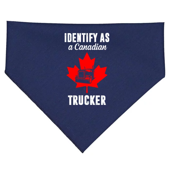 Identify As A Canadian Trucker USA-Made Doggie Bandana