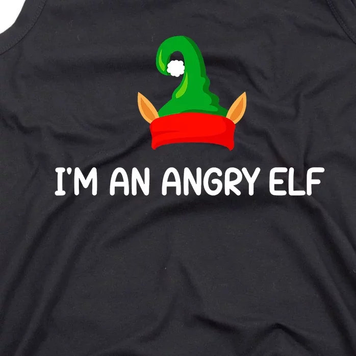 I'm An Angry Elf Christmas Funny Jokes Christmas Gifts Tank Top