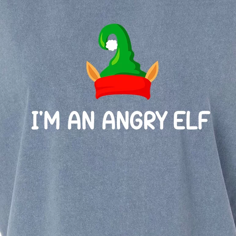 I'm An Angry Elf Christmas Funny Jokes Christmas Gifts Garment-Dyed Women's Muscle Tee