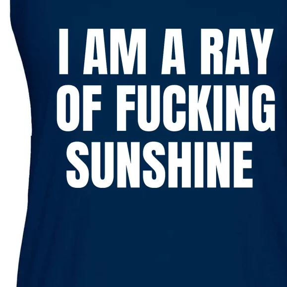 I Am A Ray Of Fucking Sunshine Ladies Essential Flowy Tank