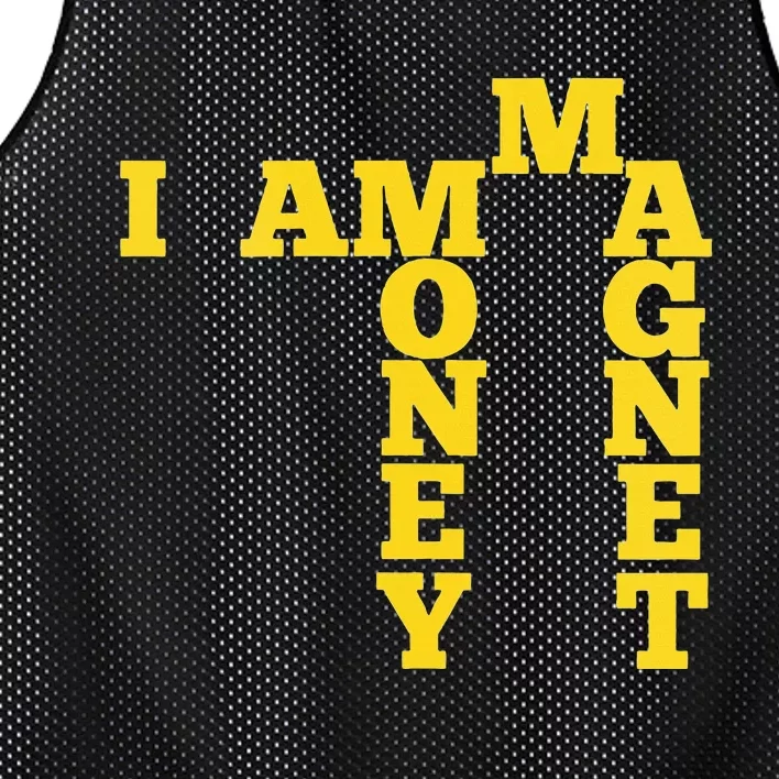 I Am A Money Magnet Mesh Reversible Basketball Jersey Tank