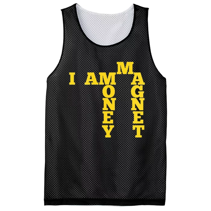 I Am A Money Magnet Mesh Reversible Basketball Jersey Tank