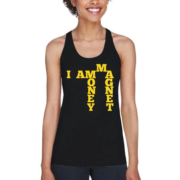 I Am A Money Magnet Women's Racerback Tank