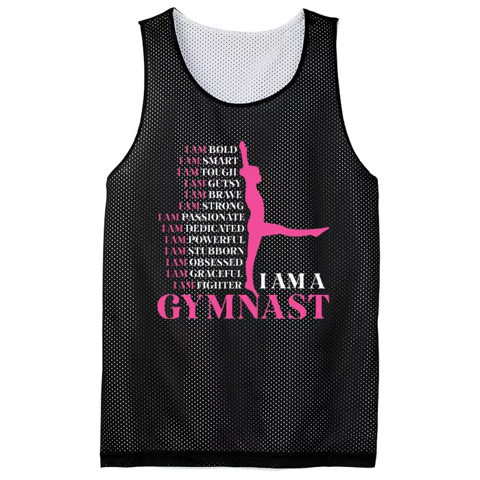 I Am A Gymnast Gymnastics Women Sports Mesh Reversible Basketball Jersey Tank