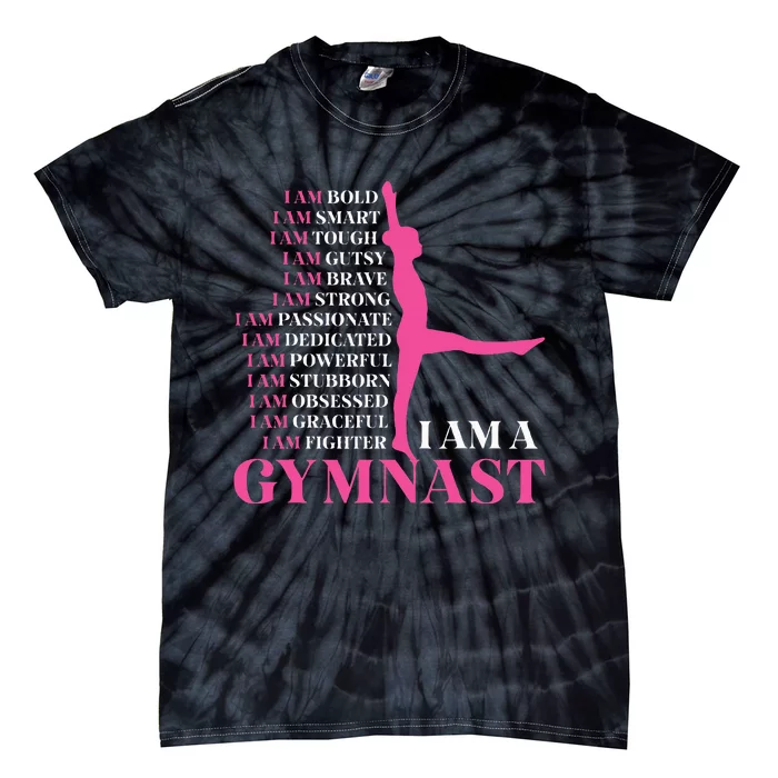 I Am A Gymnast Gymnastics Women Sports Tie-Dye T-Shirt