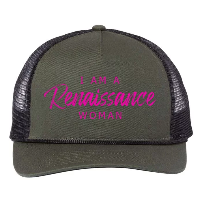 I Am A Renaissance Woman Retro Rope Trucker Hat Cap