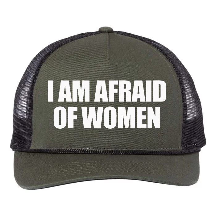 I Am Afraid Of Women Retro Rope Trucker Hat Cap