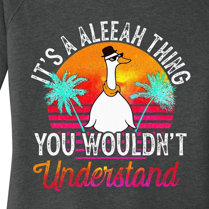 Its A Aleeah Thing You Wouldnt Understand Funny Aleeah Women's Perfect Tri Tunic Long Sleeve Shirt